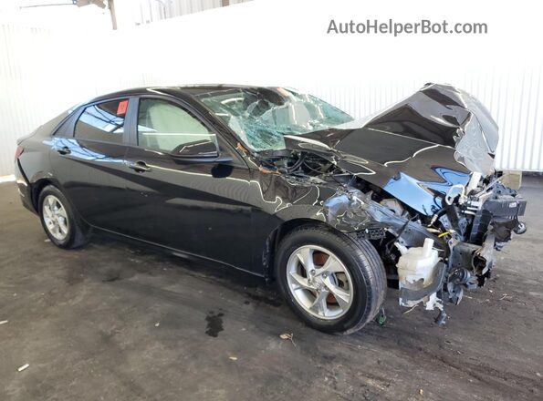 KMHLL4AG2MU213243 2021 HYUNDAI ELANTRA Black Вид наклейки з VIN-кодом