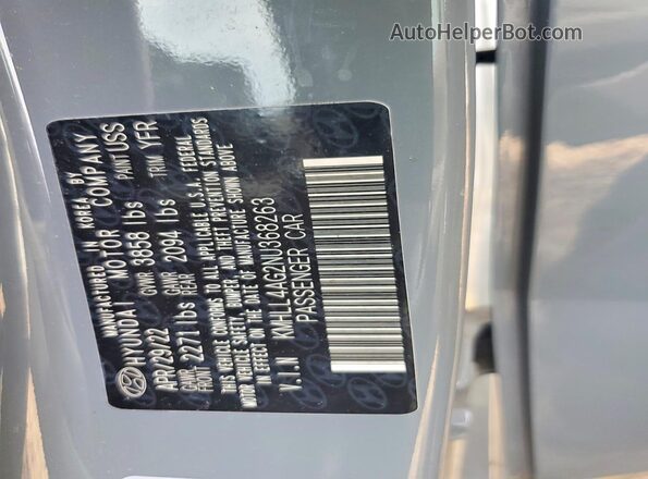 KMHLL4AG2NU368263 2022 HYUNDAI ELANTRA Gray Engine compartment view