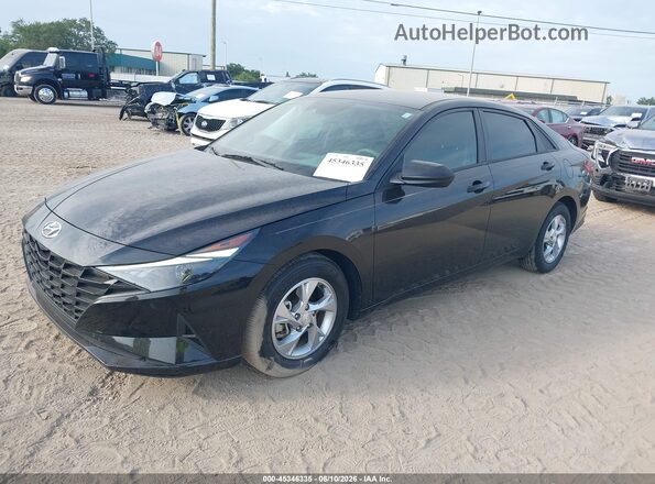 KMHLL4AG3MU149889 2021 HYUNDAI ELANTRA Black Առջևի ձախ երեք քառորդ տեսարան