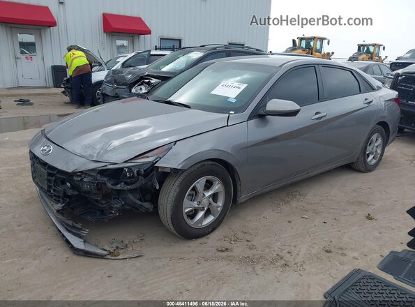 KMHLL4AG3MU190460 2021 HYUNDAI ELANTRA Silver Vista tres cuartos delantera izquierda