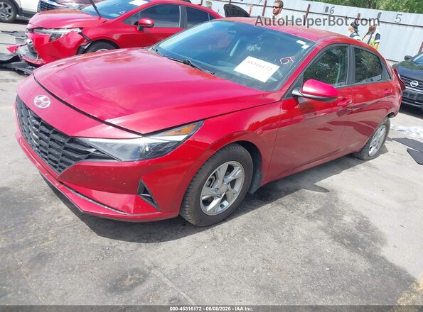 KMHLL4AG3NU308685 2022 HYUNDAI ELANTRA Red Przód lewy