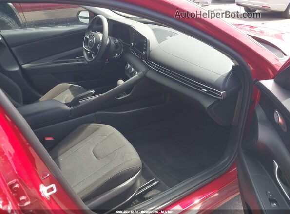 KMHLL4AG3NU308685 2022 HYUNDAI ELANTRA Red Widok wnętrza z przodu
