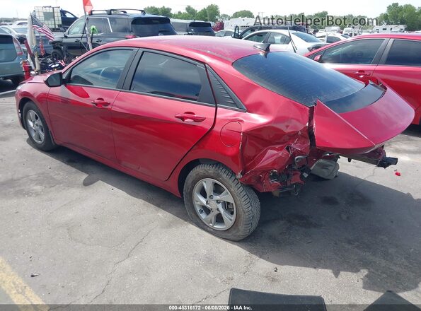 KMHLL4AG3NU308685 2022 HYUNDAI ELANTRA Red Tył lewy