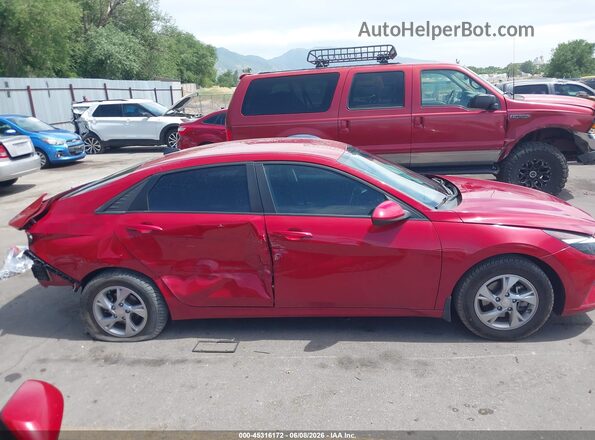 KMHLL4AG3NU308685 2022 HYUNDAI ELANTRA Red Widok wnętrza z tyłu