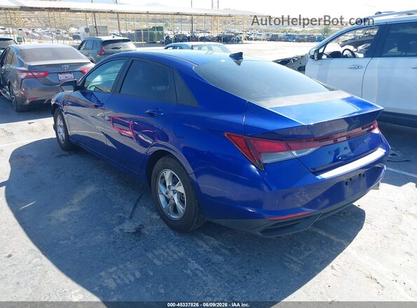 KMHLL4AG4NU332753 2022 HYUNDAI ELANTRA Blue უკანა მარცხენა