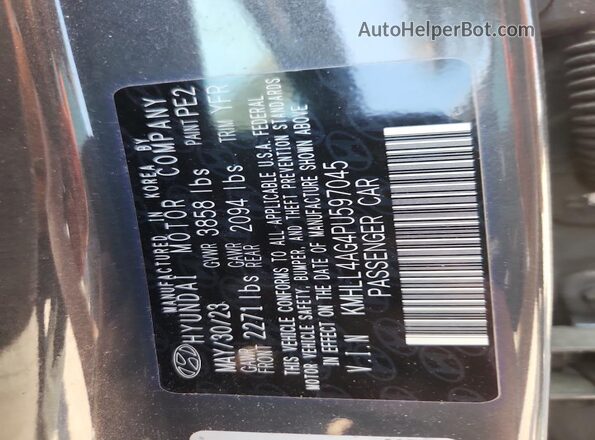 KMHLL4AG4PU597045 2023 HYUNDAI ELANTRA Gray 