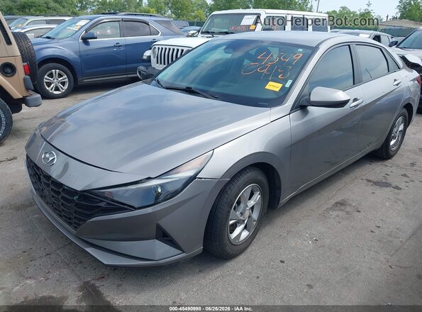 KMHLL4AG5MU103660 2021 HYUNDAI ELANTRA Gray წინა მარცხენა ხედი სამი მეოთხედიდან