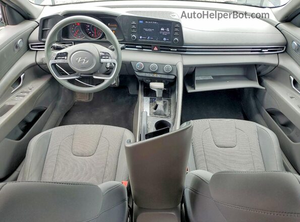 KMHLL4AG5NU309417 2022 HYUNDAI ELANTRA Black Widok deski rozdzielczej