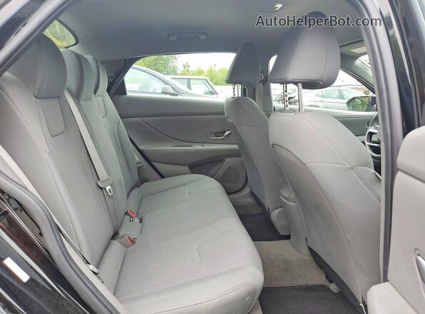 KMHLL4AG5NU309417 2022 HYUNDAI ELANTRA Black Widok tylnych siedzeń