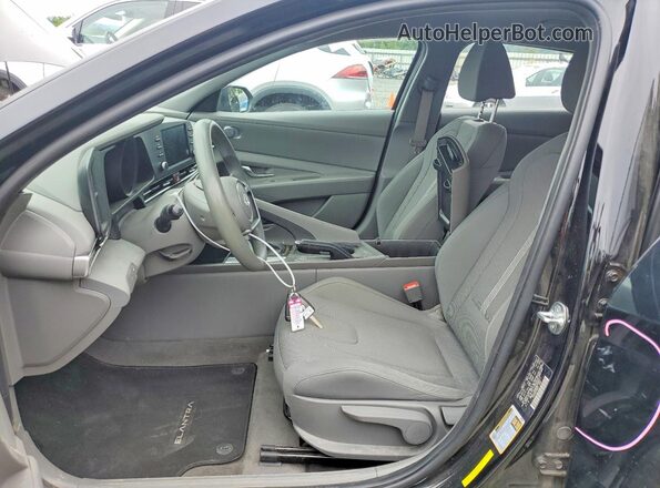 KMHLL4AG5NU309417 2022 HYUNDAI ELANTRA Black Widok wnętrza z przodu