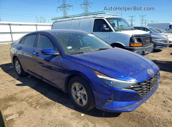 KMHLL4AG7PU499501 2023 HYUNDAI ELANTRA Blue Передня права чверть