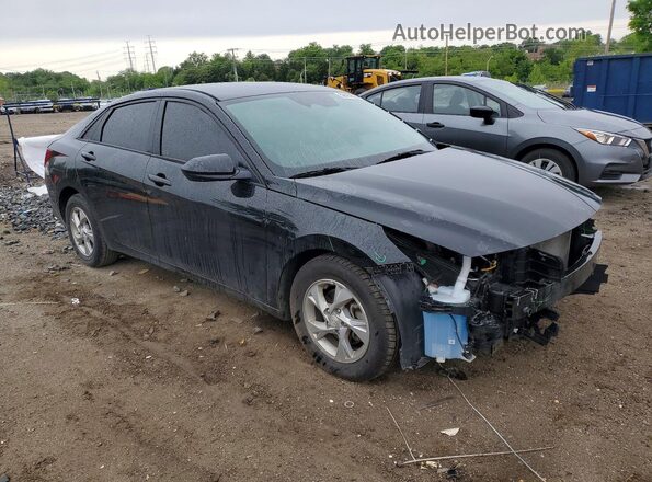 KMHLL4AG8NU244420 2022 HYUNDAI ELANTRA Black Delantero derecho