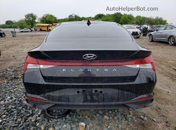 KMHLL4AG8NU244420 2022 HYUNDAI ELANTRA Black Vista trasera
