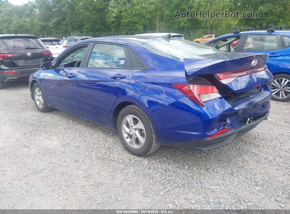 KMHLL4AG9MU181293 2021 HYUNDAI ELANTRA Blue Trasero izquierdo