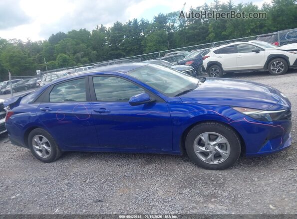 KMHLL4AG9MU181293 2021 HYUNDAI ELANTRA Blue Vista interior trasera
