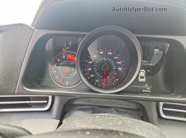 KMHLL4AG9NU217677 2022 HYUNDAI ELANTRA Blue Вид щитка приладів