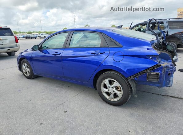 KMHLL4AG9NU217677 2022 HYUNDAI ELANTRA Blue Задня ліва чверть