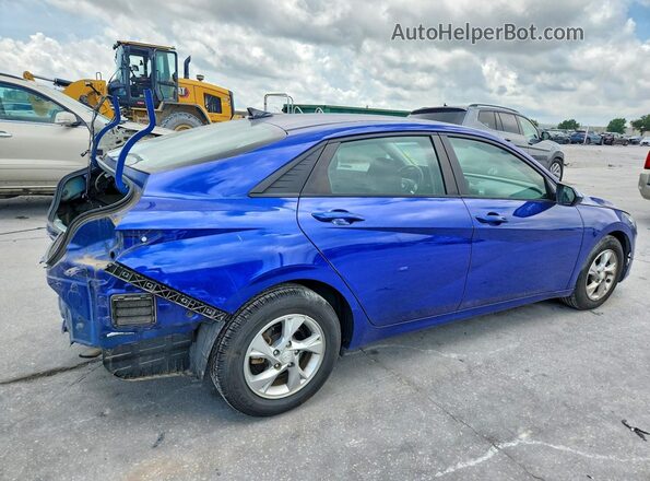 KMHLL4AG9NU217677 2022 HYUNDAI ELANTRA Blue Задня права чверть