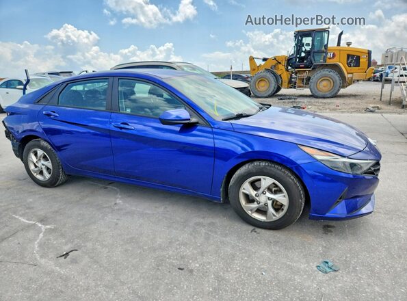 KMHLL4AG9NU217677 2022 HYUNDAI ELANTRA Blue Передня права чверть