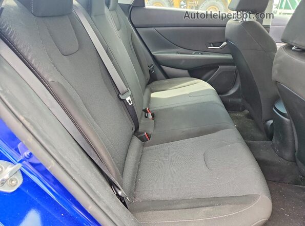 KMHLL4AG9NU217677 2022 HYUNDAI ELANTRA Blue Вид задніх сидінь