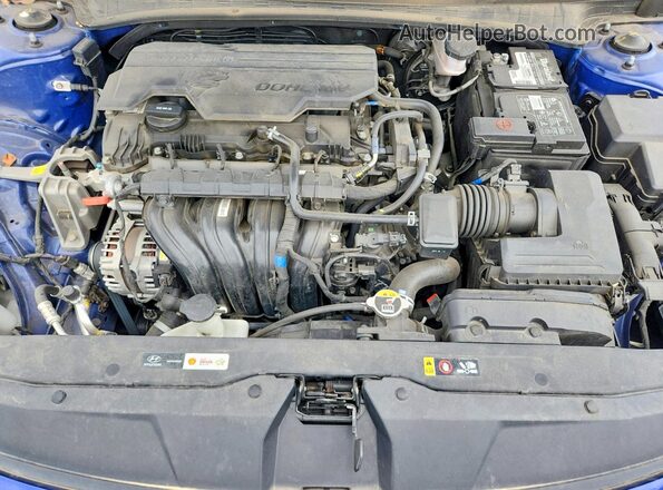 KMHLL4AG9NU217677 2022 HYUNDAI ELANTRA Blue Вид задньої частини салону
