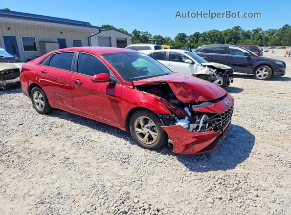 KMHLL4AG9NU328018 2022 HYUNDAI ELANTRA Red Delantero derecho