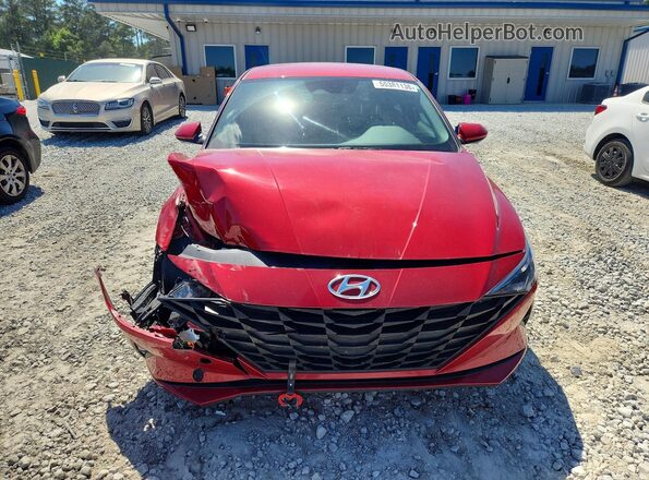 KMHLL4AG9NU328018 2022 HYUNDAI ELANTRA Red Vista frontal