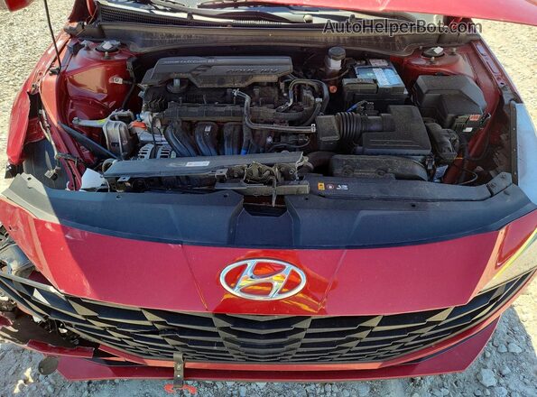 KMHLL4AG9NU328018 2022 HYUNDAI ELANTRA Red Vista interior trasera