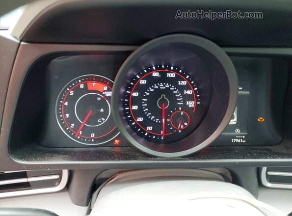 KMHLL4AG9PU520493 2023 HYUNDAI ELANTRA Red Widok zestawu wskaźników