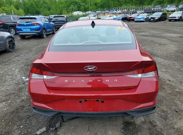 KMHLL4AG9PU520493 2023 HYUNDAI ELANTRA Red Widok z tyłu