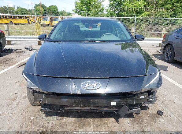 KMHLL4AGXPU613300 2023 HYUNDAI ELANTRA Черный Вид задней части салона