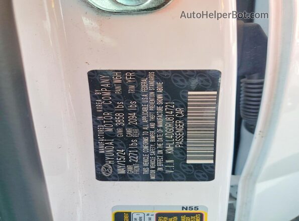 KMHLL4DG0RU814721 2024 HYUNDAI ELANTRA White Շարժիչի բաժամունքի տեսք