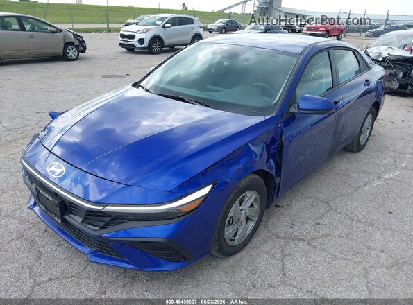 KMHLL4DG0SU080314 2025 HYUNDAI ELANTRA Blue წინა მარცხენა ხედი სამი მეოთხედიდან