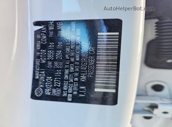 KMHLL4DG1RU803047 2024 HYUNDAI ELANTRA Белый Вид наклейки с VIN-кодом