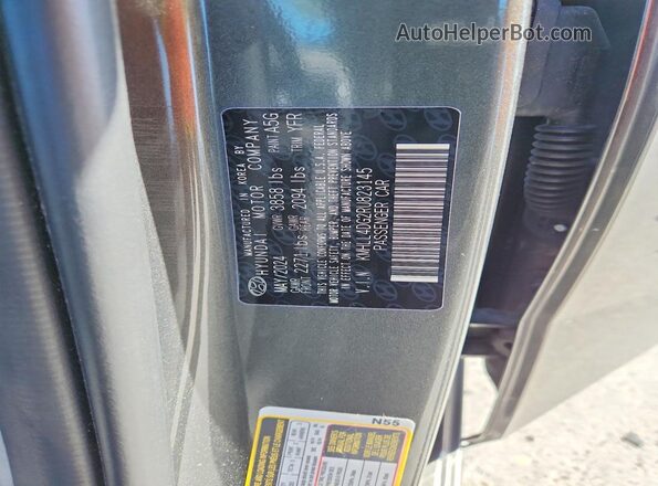 KMHLL4DG2RU823145 2024 HYUNDAI ELANTRA Green Widok naklejki z numerem VIN