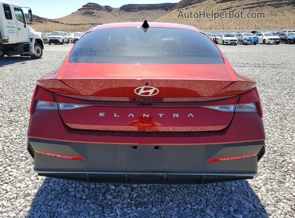KMHLL4DG2SU935255 2025 HYUNDAI ELANTRA Burgundy Вид ззаду