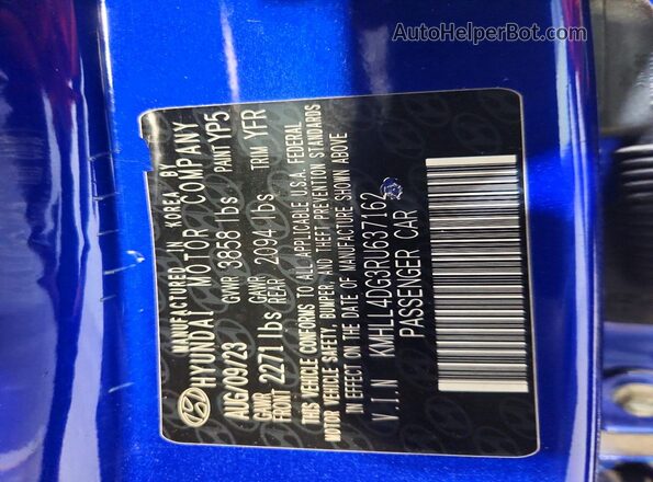 KMHLL4DG3RU637162 2024 HYUNDAI ELANTRA Blue 