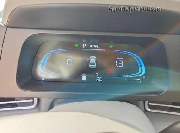 KMHLL4DG3SU088522 2025 HYUNDAI ELANTRA White Вид щитка приладів