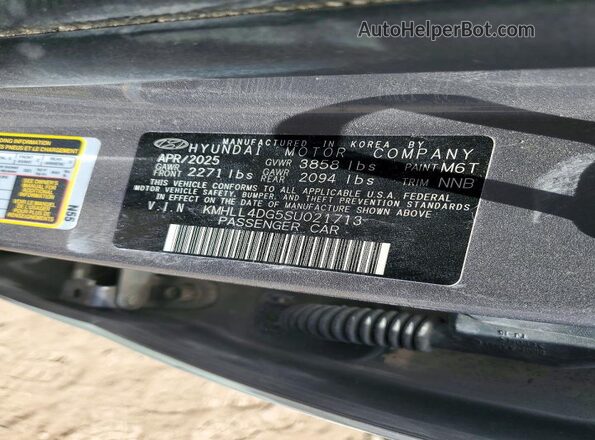 KMHLL4DG5SU021713 2025 HYUNDAI ELANTRA Gray 