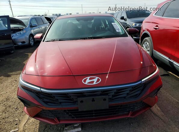 KMHLL4DG5SU992338 2025 HYUNDAI ELANTRA Red Դիմացի տեսք