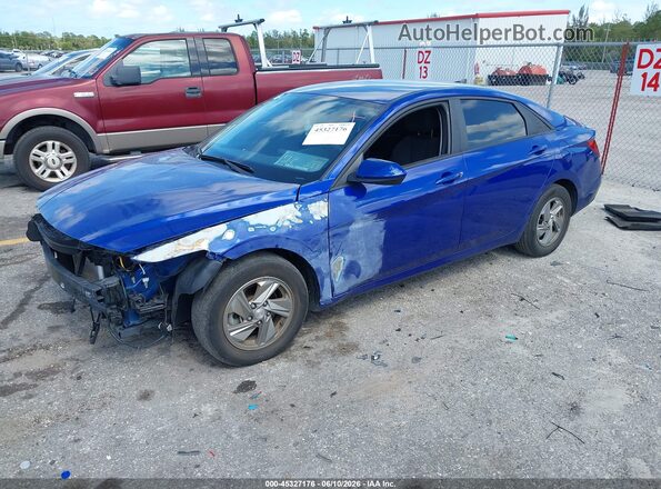 KMHLL4DG7RU656104 2024 HYUNDAI ELANTRA Blue წინა მარცხენა ხედი სამი მეოთხედიდან