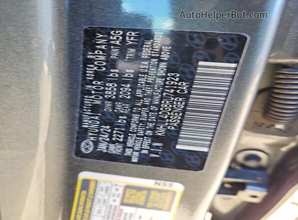 KMHLL4DG8RU741923 2024 HYUNDAI ELANTRA Gray 