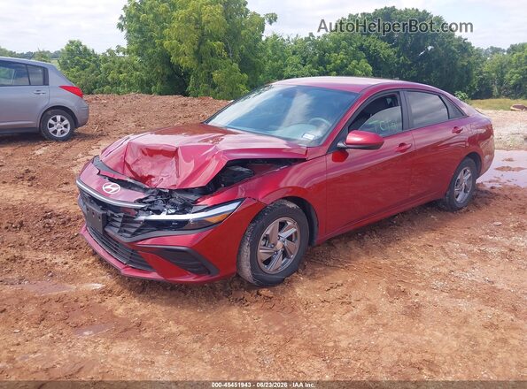 KMHLL4DG9SU970570 2025 HYUNDAI ELANTRA Red წინა მარცხენა ხედი სამი მეოთხედიდან