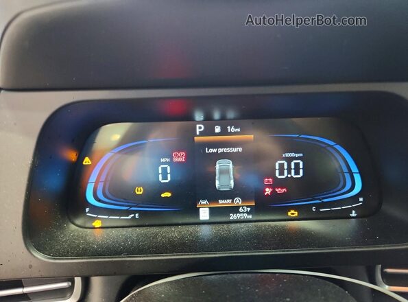 KMHLL4DGXRU813821 2024 HYUNDAI ELANTRA Gray Вид щитка приладів