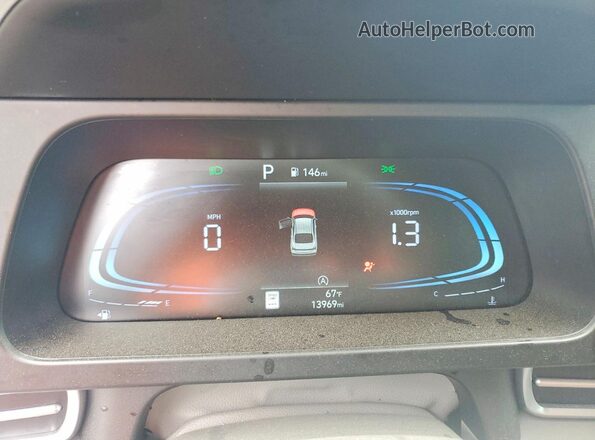 KMHLL4DGXTU126779 2026 HYUNDAI ELANTRA Синий Вид щитка приборов