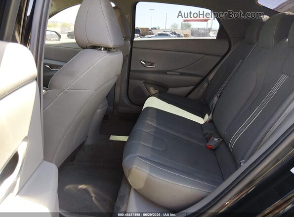 KMHLM4AG0PU390701 2023 HYUNDAI ELANTRA Black VIN კოდის სტიკერის ხედი