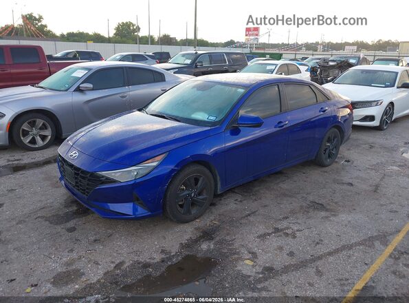 KMHLM4AG3PU439079 2023 HYUNDAI ELANTRA Blue Vista tres cuartos delantera izquierda