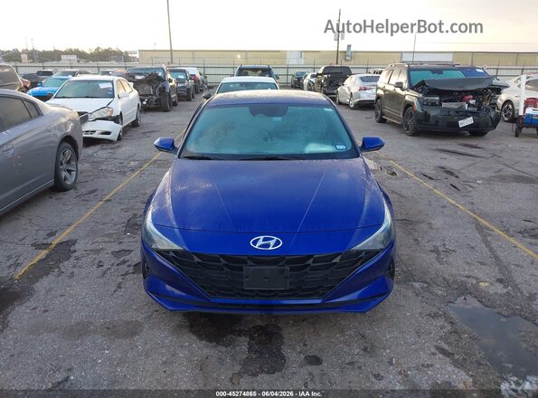 KMHLM4AG3PU439079 2023 HYUNDAI ELANTRA Blue Vista interior trasera