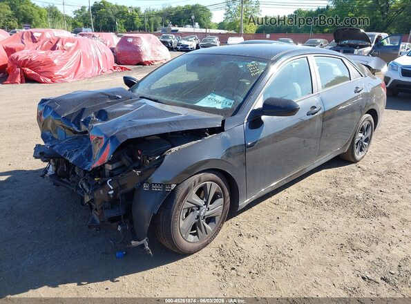 KMHLM4AG4PU549977 2023 HYUNDAI ELANTRA Black Առջևի ձախ երեք քառորդ տեսարան