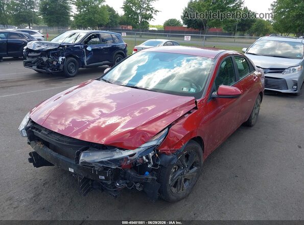 KMHLM4AG4PU565547 2023 HYUNDAI ELANTRA Red Передня ліва чверть